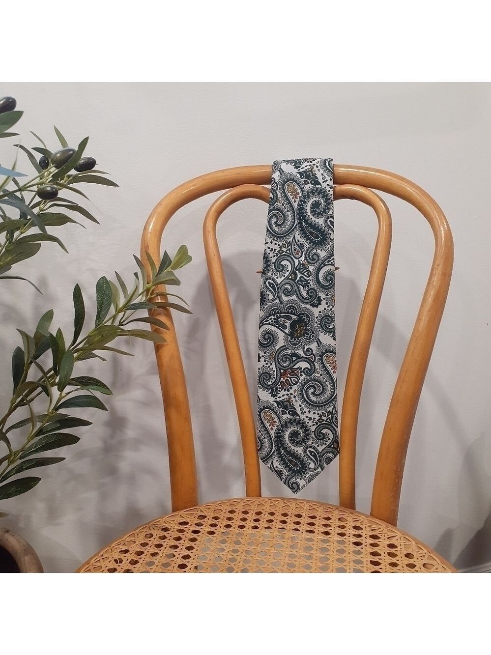 Vintage Thunderbird Paisley Streetwear Hipster Tie